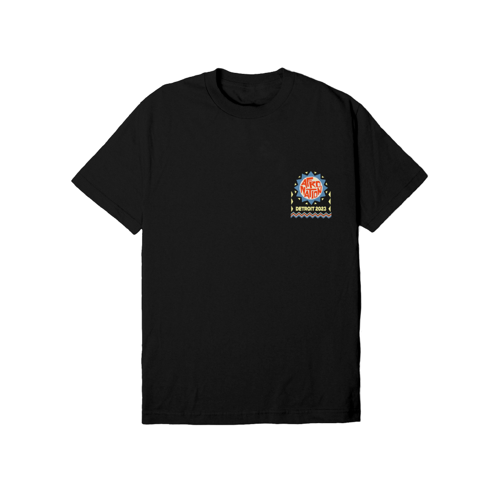 AN Detroit 23 Circle Logo Black Lineup Tee